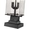 Z-Lite Sana 2 Light Outdoor Pier Mounted Fixture, Black And Seedy 592PHMS-SQPM-BK - alternate 3